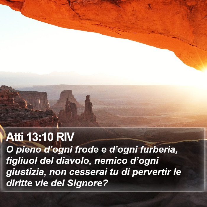 Atti 13:10 RIV Bible Study