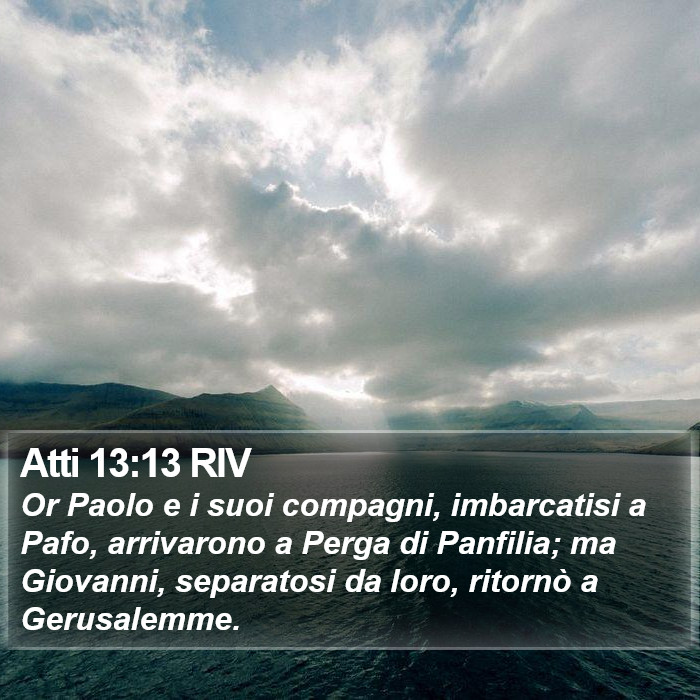 Atti 13:13 RIV Bible Study