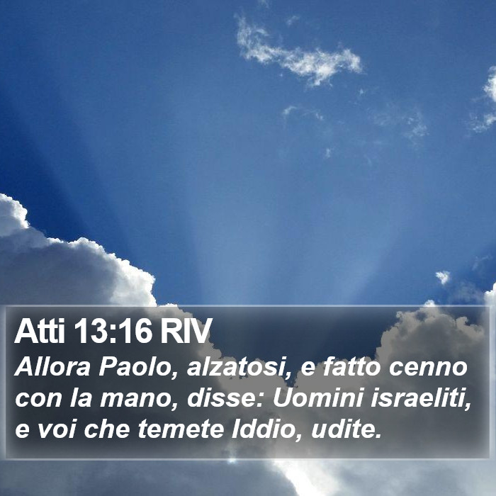 Atti 13:16 RIV Bible Study