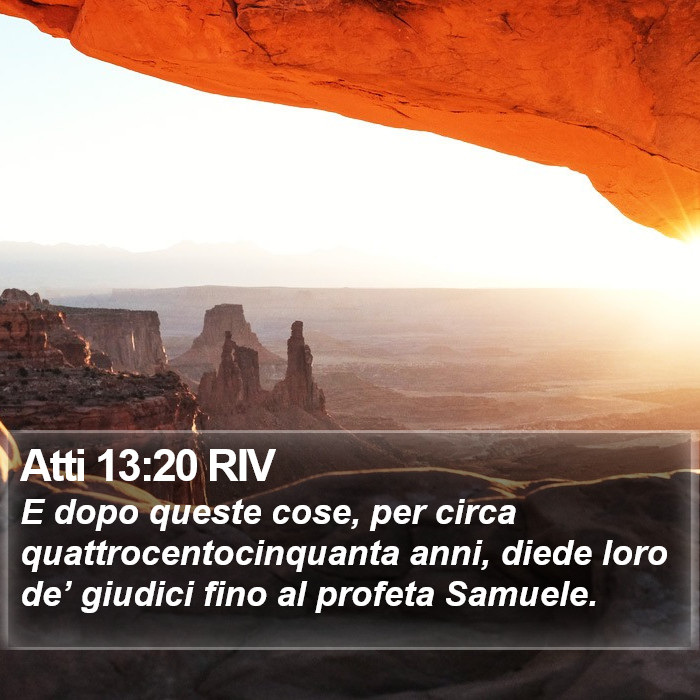 Atti 13:20 RIV Bible Study