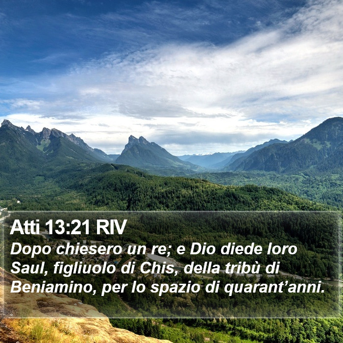 Atti 13:21 RIV Bible Study