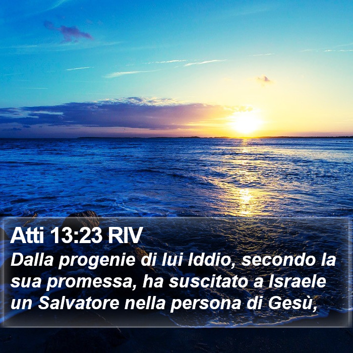 Atti 13:23 RIV Bible Study