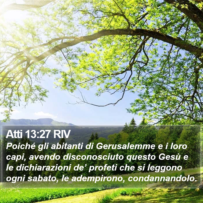 Atti 13:27 RIV Bible Study