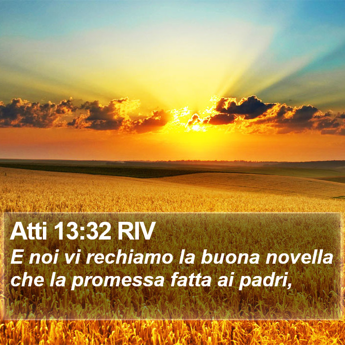 Atti 13:32 RIV Bible Study