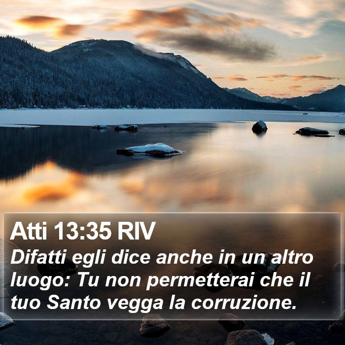 Atti 13:35 RIV Bible Study