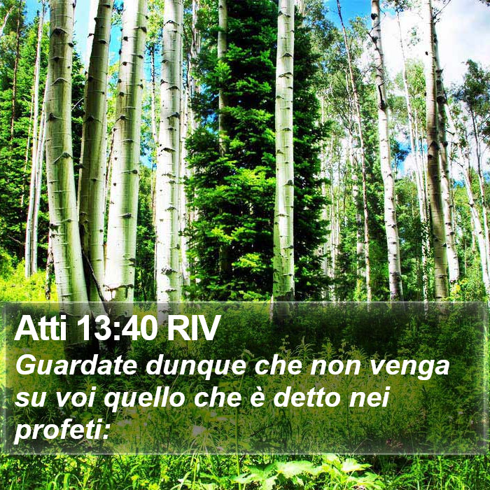 Atti 13:40 RIV Bible Study