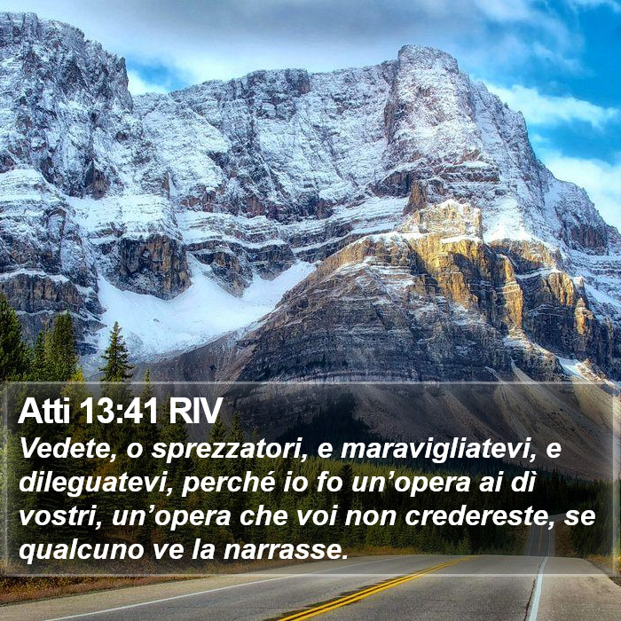 Atti 13:41 RIV Bible Study