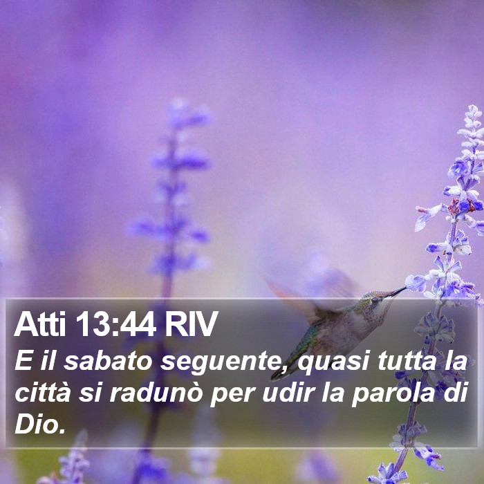 Atti 13:44 RIV Bible Study