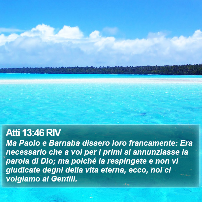 Atti 13:46 RIV Bible Study