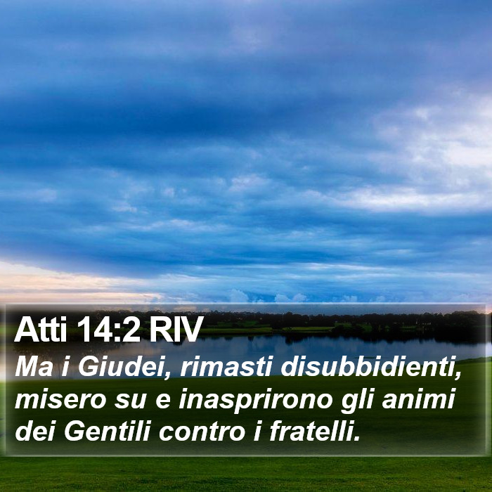 Atti 14:2 RIV Bible Study