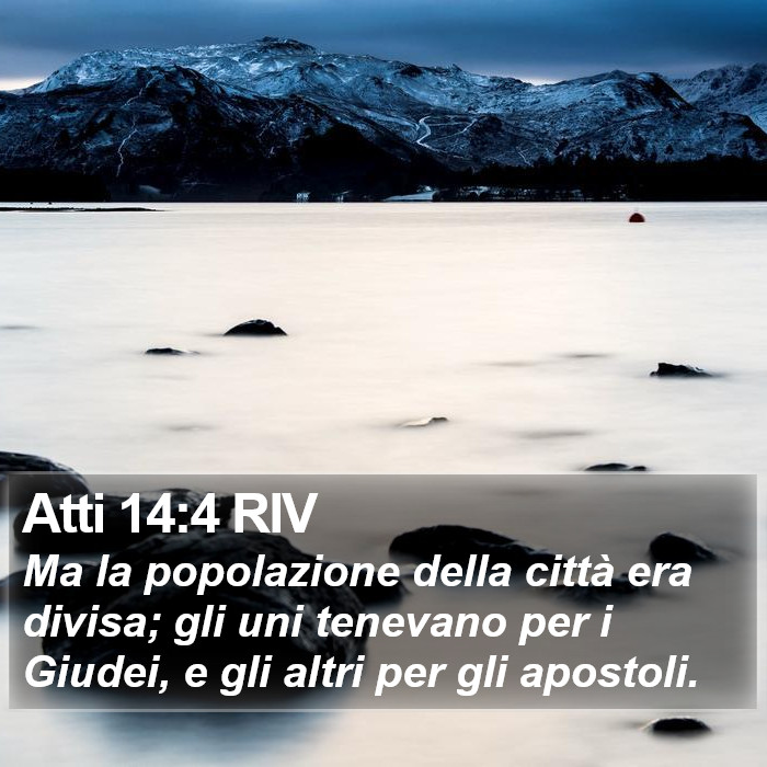 Atti 14:4 RIV Bible Study