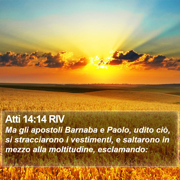 Atti 14:14 RIV Bible Study