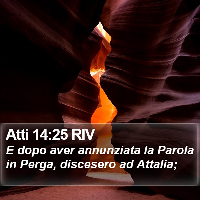 Atti 14:25 RIV Bible Study