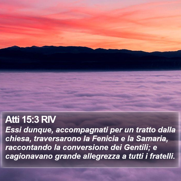 Atti 15:3 RIV Bible Study