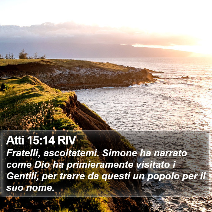 Atti 15:14 RIV Bible Study