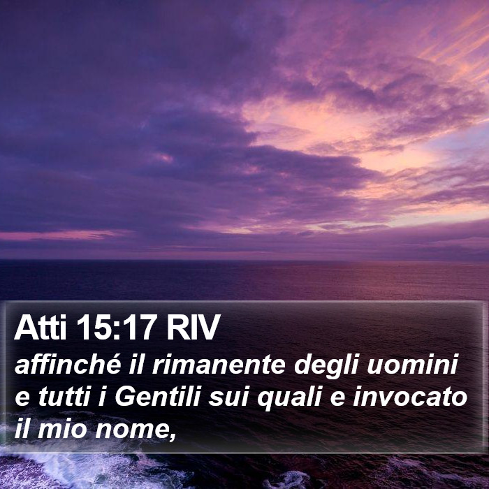 Atti 15:17 RIV Bible Study