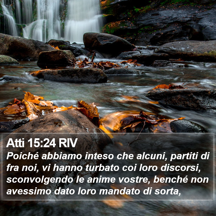 Atti 15:24 RIV Bible Study