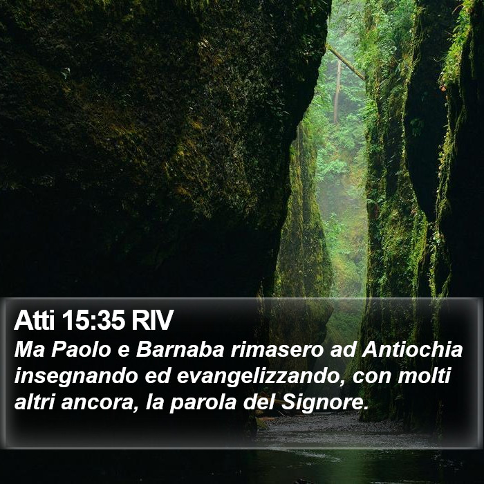 Atti 15:35 RIV Bible Study