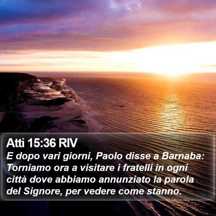 Atti 15:36 RIV Bible Study