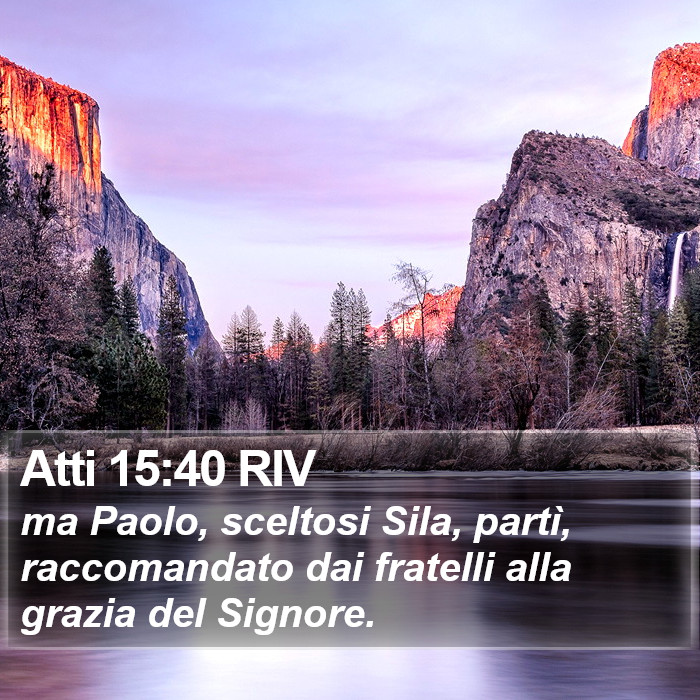 Atti 15:40 RIV Bible Study