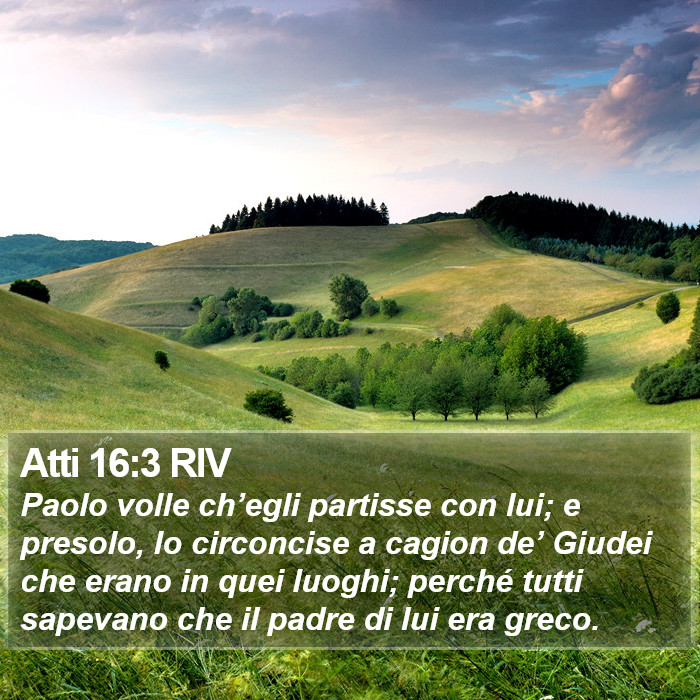 Atti 16:3 RIV Bible Study