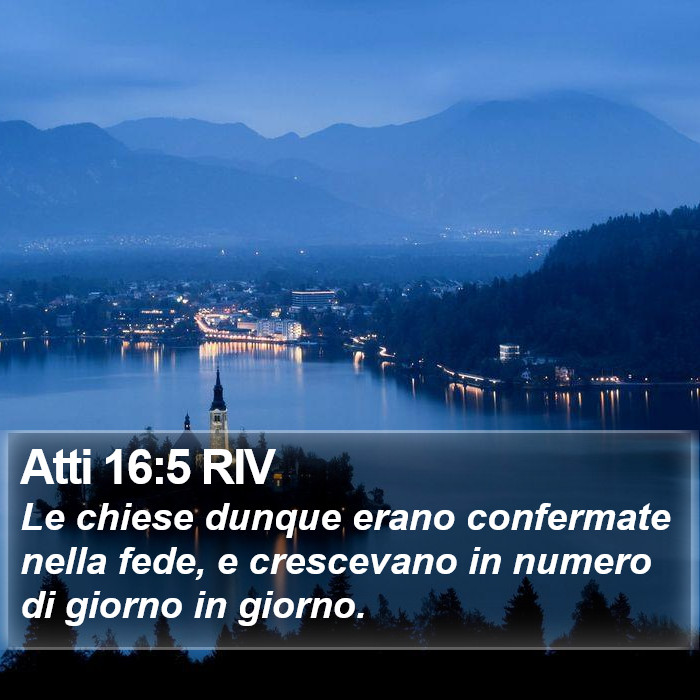 Atti 16:5 RIV Bible Study