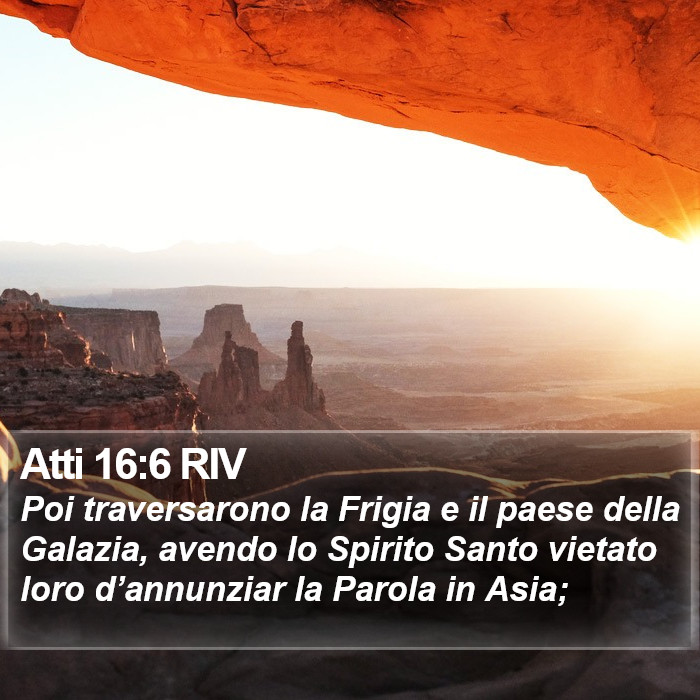 Atti 16:6 RIV Bible Study