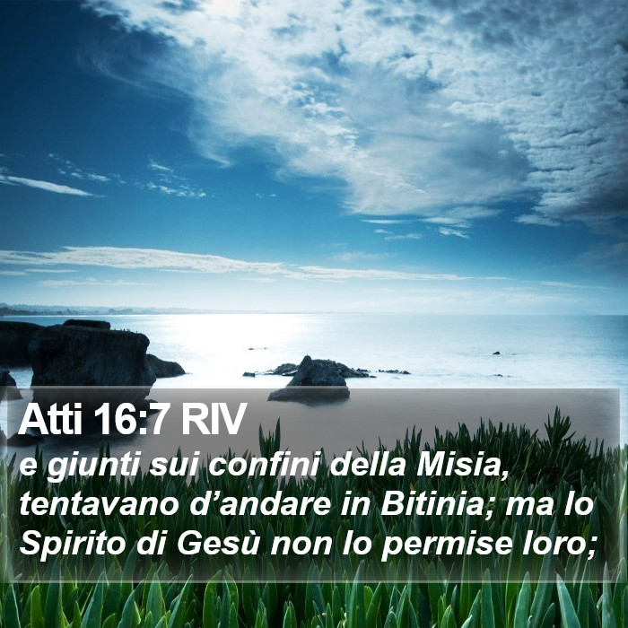 Atti 16:7 RIV Bible Study