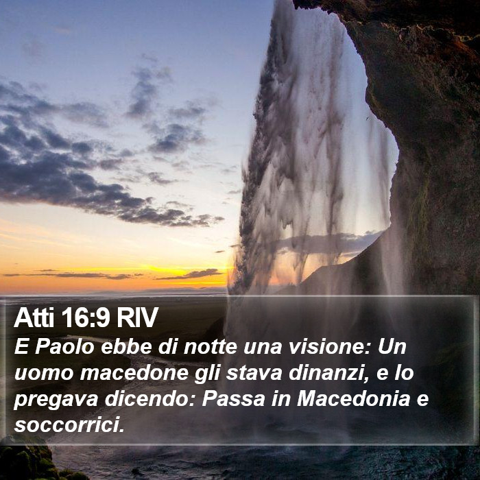 Atti 16:9 RIV Bible Study