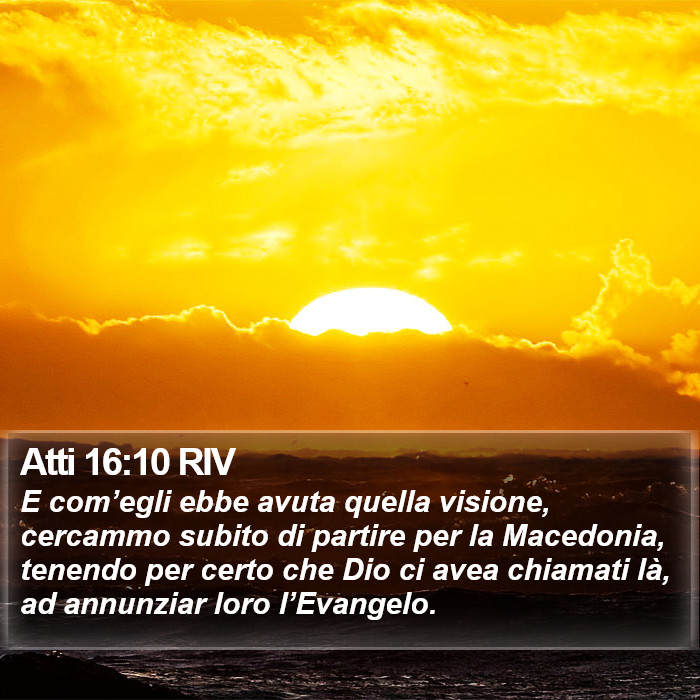 Atti 16:10 RIV Bible Study