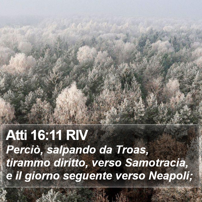 Atti 16:11 RIV Bible Study