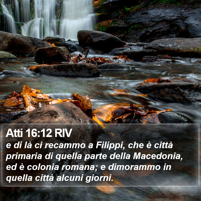 Atti 16:12 RIV Bible Study