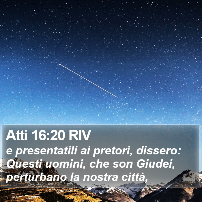 Atti 16:20 RIV Bible Study