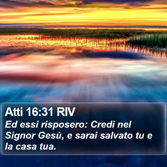 Atti 16:31 RIV Bible Study