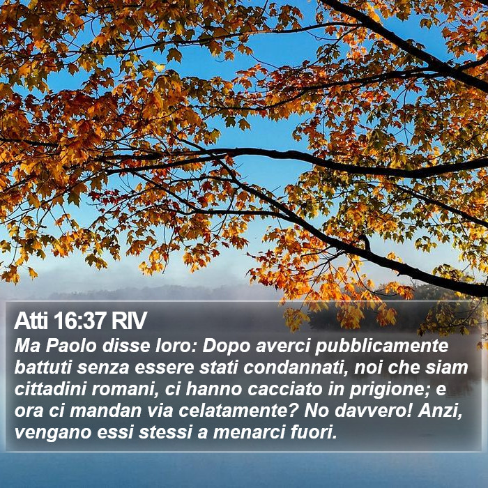 Atti 16:37 RIV Bible Study