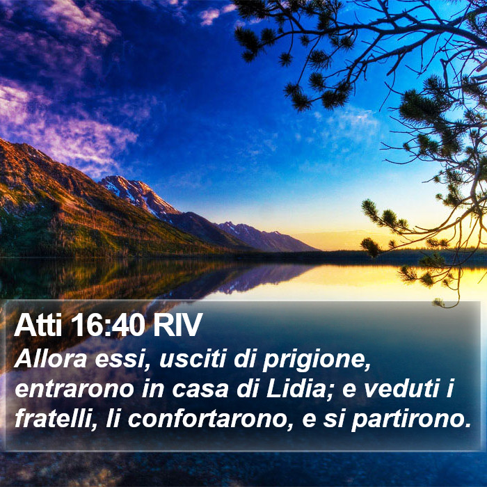 Atti 16:40 RIV Bible Study