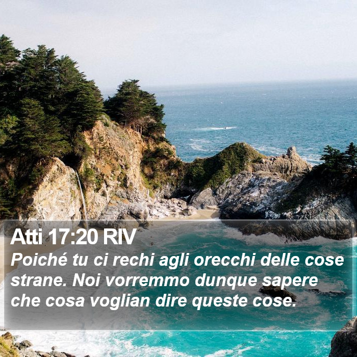 Atti 17:20 RIV Bible Study