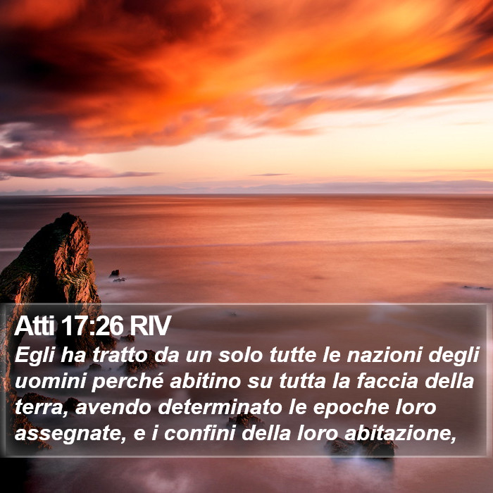 Atti 17:26 RIV Bible Study
