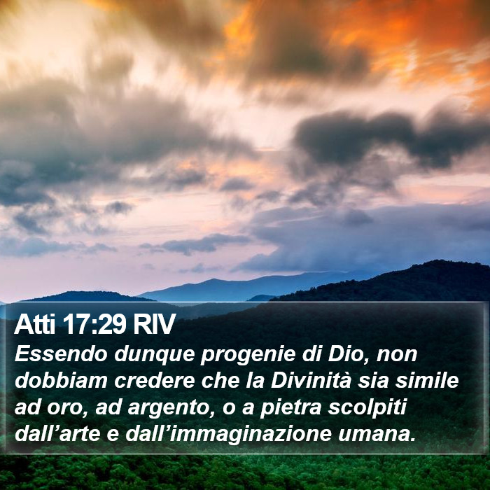 Atti 17:29 RIV Bible Study