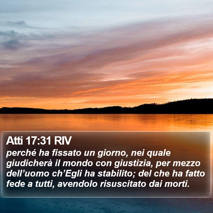 Atti 17:31 RIV Bible Study