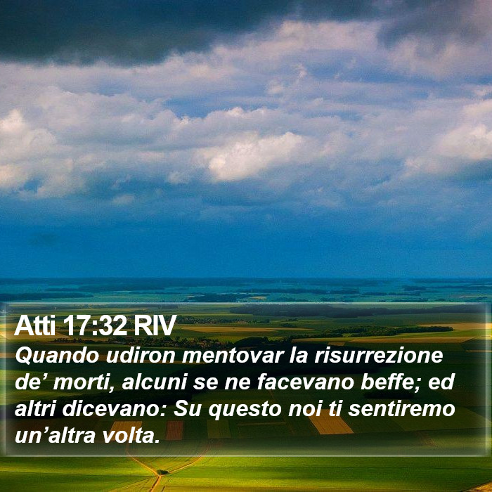 Atti 17:32 RIV Bible Study