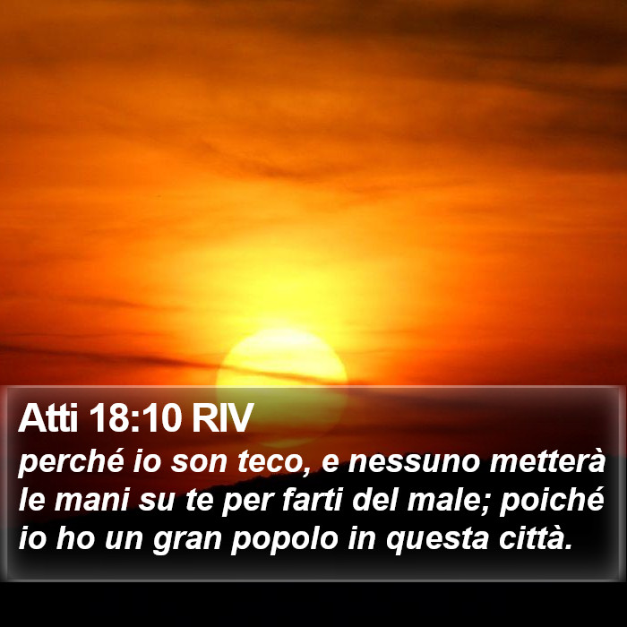 Atti 18:10 RIV Bible Study