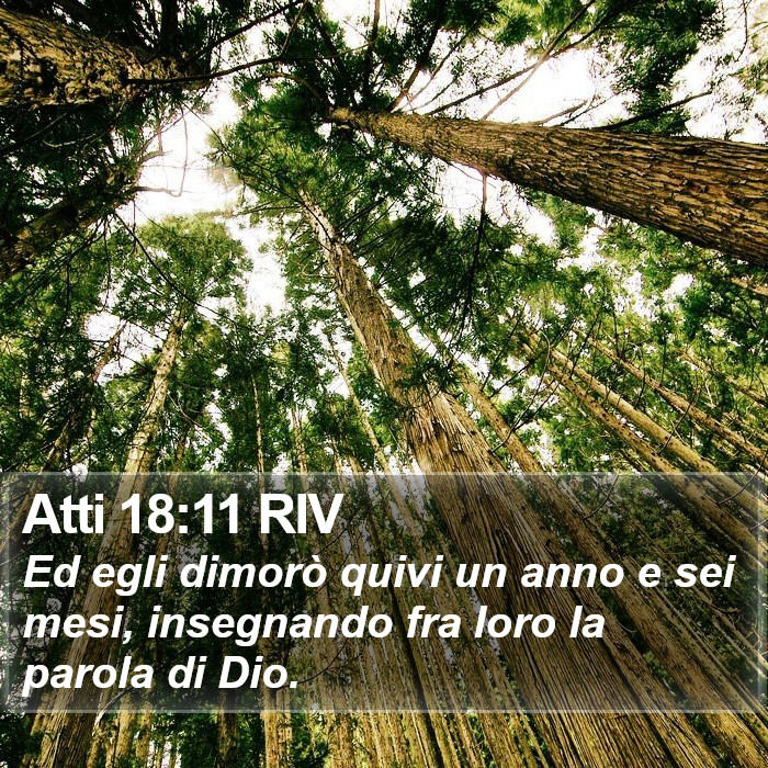 Atti 18:11 RIV Bible Study