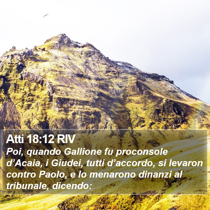 Atti 18:12 RIV Bible Study