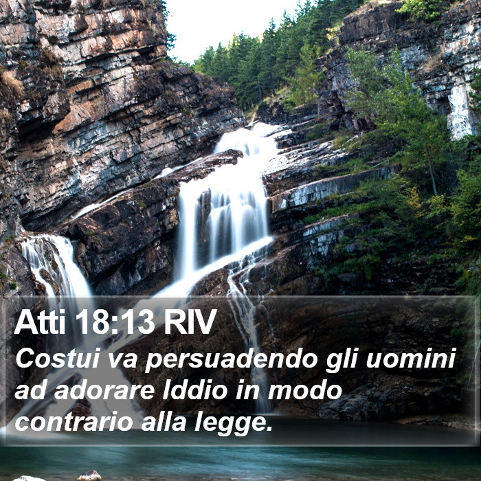 Atti 18:13 RIV Bible Study