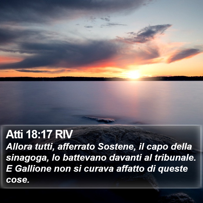 Atti 18:17 RIV Bible Study