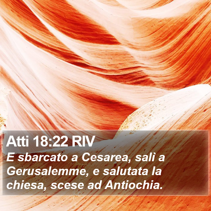 Atti 18:22 RIV Bible Study