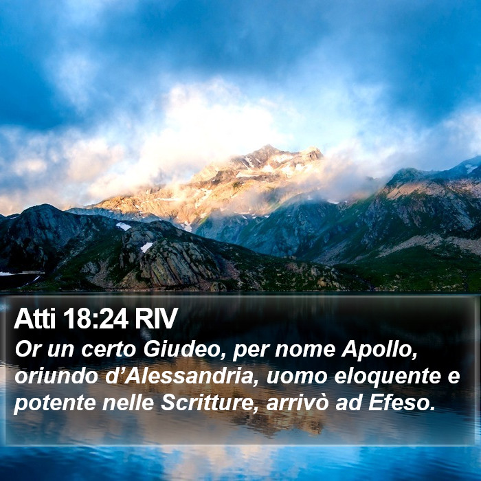 Atti 18:24 RIV Bible Study
