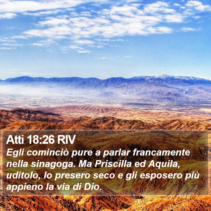 Atti 18:26 RIV Bible Study