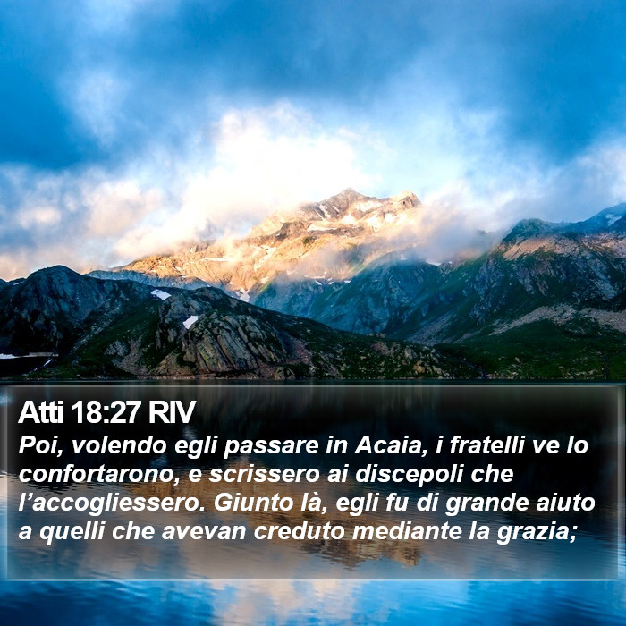 Atti 18:27 RIV Bible Study